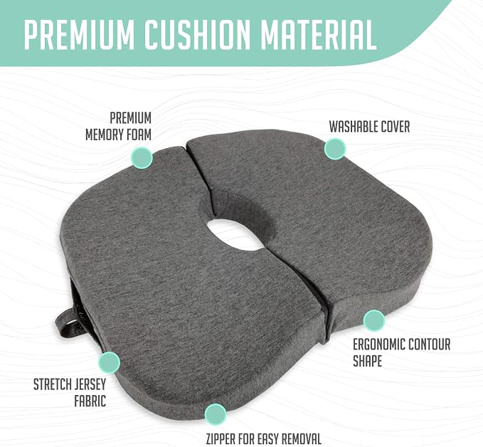 Premium Foldable Travel Tailbone Seat Cushion - Image 2