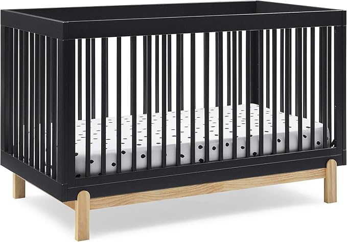 Delta Children Poppy 4-in-1 Convertible Crib, Midnight Grey/Natural by DeltaChildren