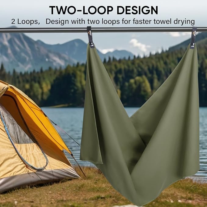 APEXUP Microfiber Travel Towel, Ultra Absorbent Quick Dry Towels, Lightweight - Image 6