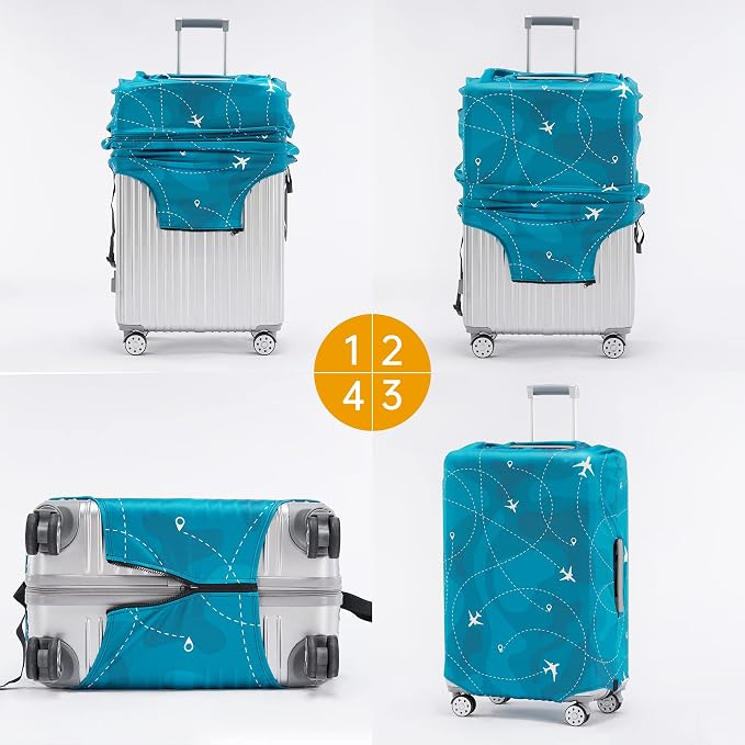 Travelkin Luggage Cover Washable Suitcase Cover Suitcase Protector Anti-scratch - Image 7
