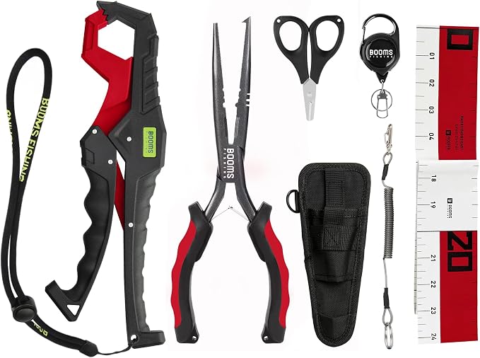 Booms Fishing Gear and Equipment: 6pcs Fishing Tools Kit by BoomsFishing