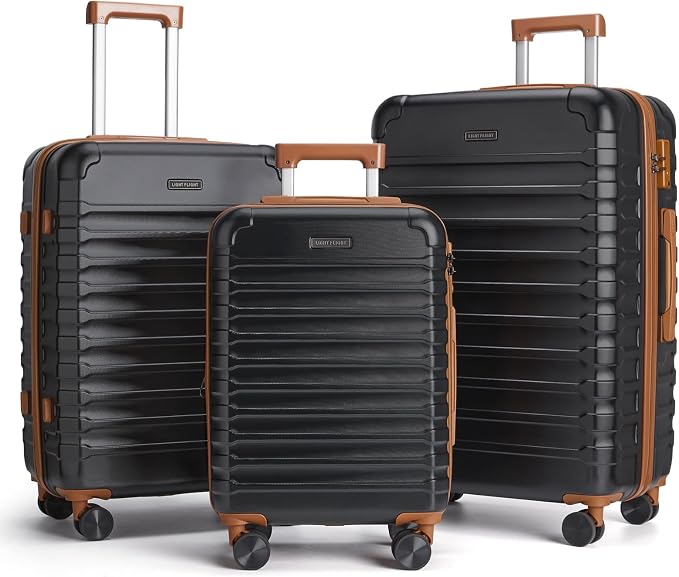 LIGHT FLIGHT Luggage Sets, 3 Piece Durable Suitcase Set by LIGHTFLIGHT