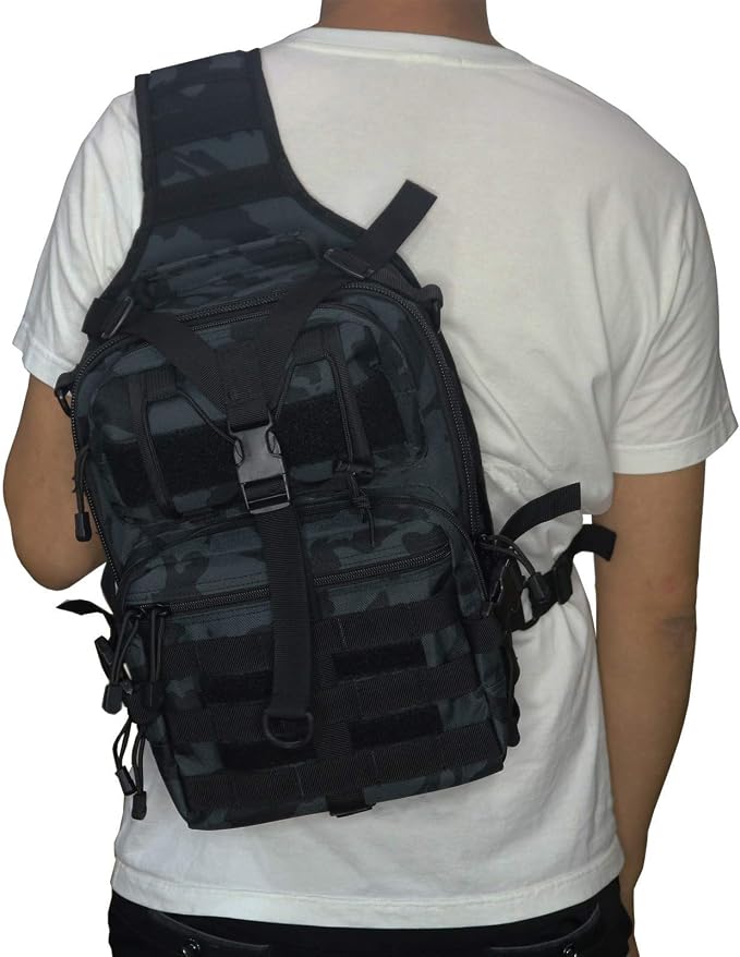 hopopower Tactical Sling Bag Pack Military Rover Shoulder Backpack EDC Assault - Image 3