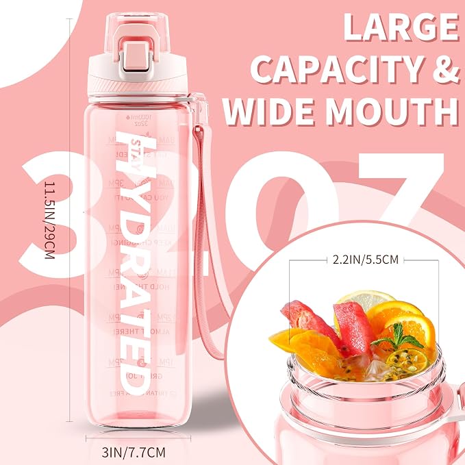 Water Bottle, 32 oz Motivational Water Bottles - Image 6