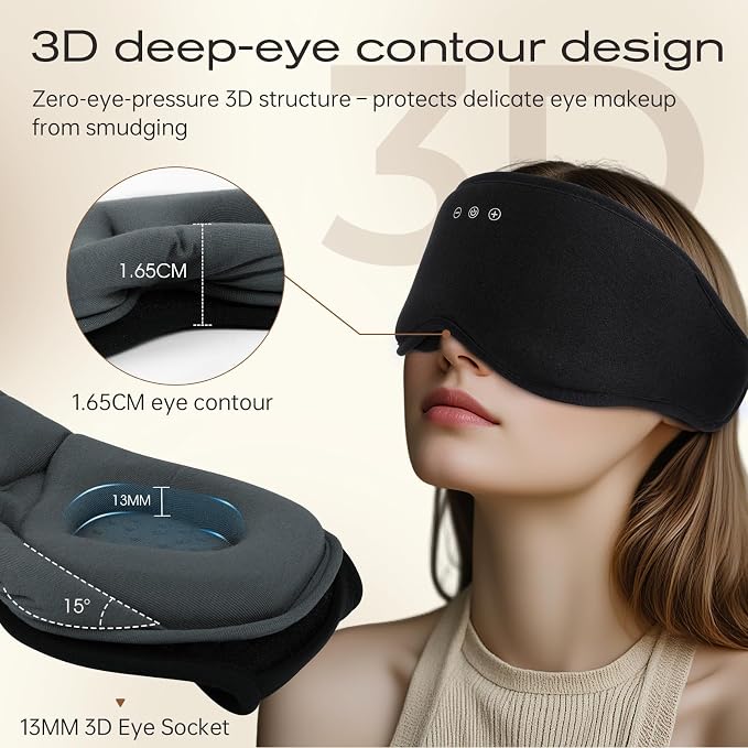 Sleep Eye Mask with Wireless Headphones - Image 4