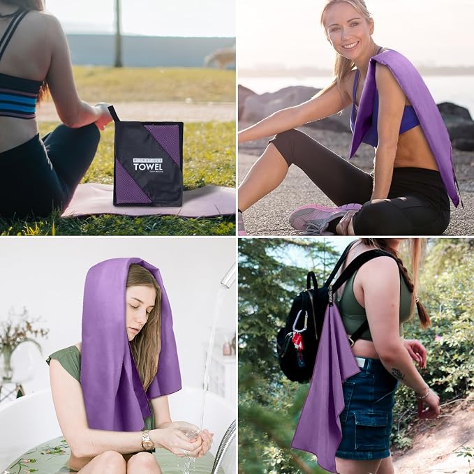 Microfiber Travel Towel, Soft Lightweight Quick Dry Towel, Super Absorbent - Image 6