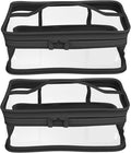 Black Transparent Cosmetic Bag Waterproof Handbag Portable Travel Work Make Up by BallHull
