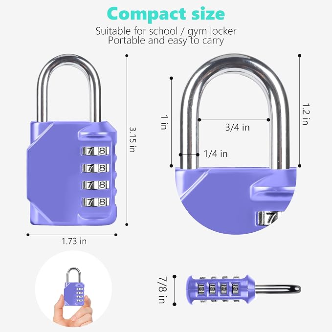 CL11VP Combination Lock, 4 Digit Outdoor Combination Padlock Set Your own - Image 2