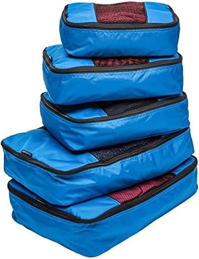 TravelWise Luggage Packing Organization Cubes 5 Pack, 2 Small, 2 Medium by TravelWise