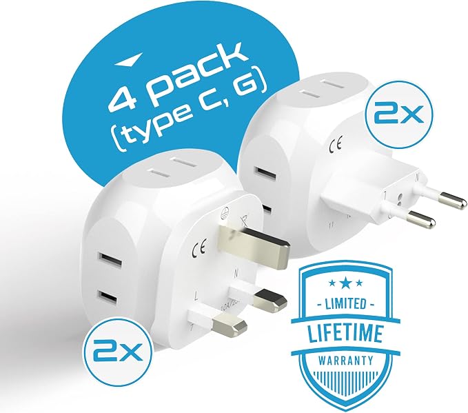 Ceptics Europe Travel Adapter Plug Set Schuko - Image 3