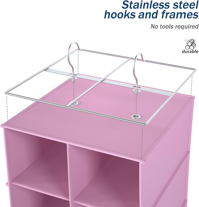 coastal rose Hanging Shoe Organizer - Image 5