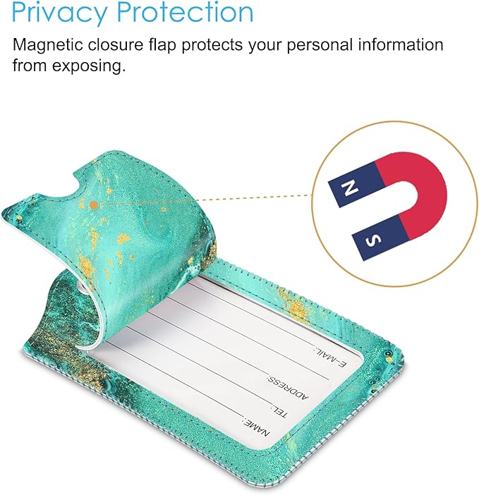 Fintie Luggage Tags, Privacy Cover ID Label - Image 3