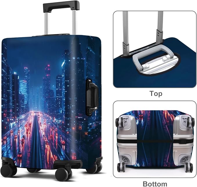 Luggage Cover Washable Suitcase Protector Anti-scratch Suitcase cover Fits - Image 2