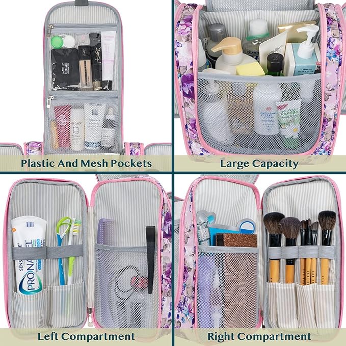 PAVILIA Extra Large Toiletry Bag Travel Bag - Image 4