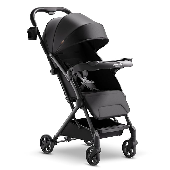 Mompush Lithe V2 Lightweight Travel Stroller, Compact Foldable Baby Stroller by mompush