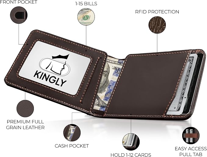 Kingly Cash Pocket Slim Wallet for Men - Image 2