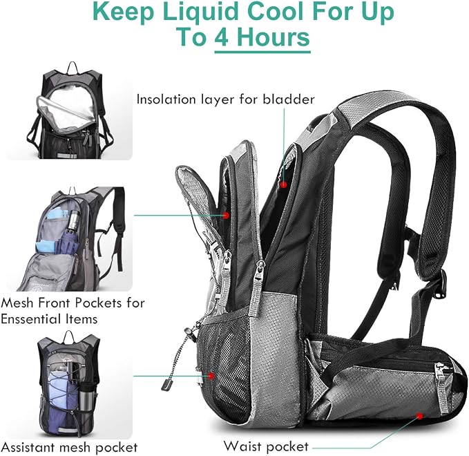 Insulated Hydration Backpack Pack - Image 7