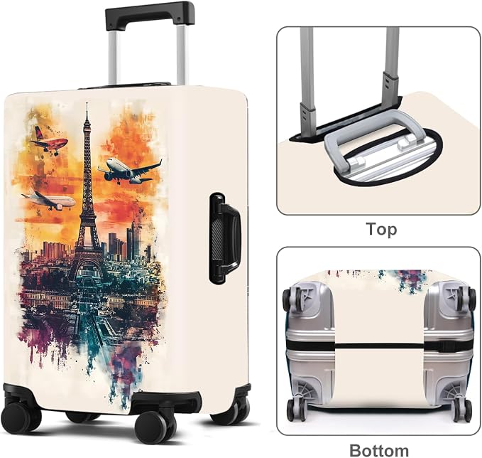 Luggage Cover Washable Suitcase Protector Anti-scratch Suitcase cover Fits - Image 2