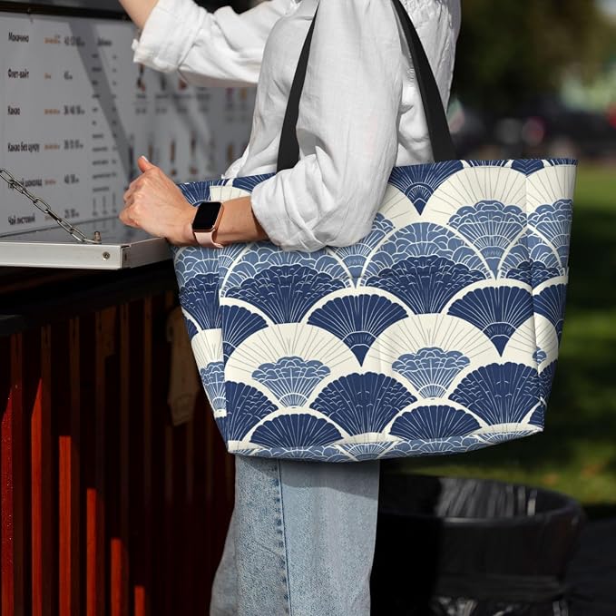 Beach Bag for Women Beach Tote Bag Waterproof Sandproof Large Bags - Image 7