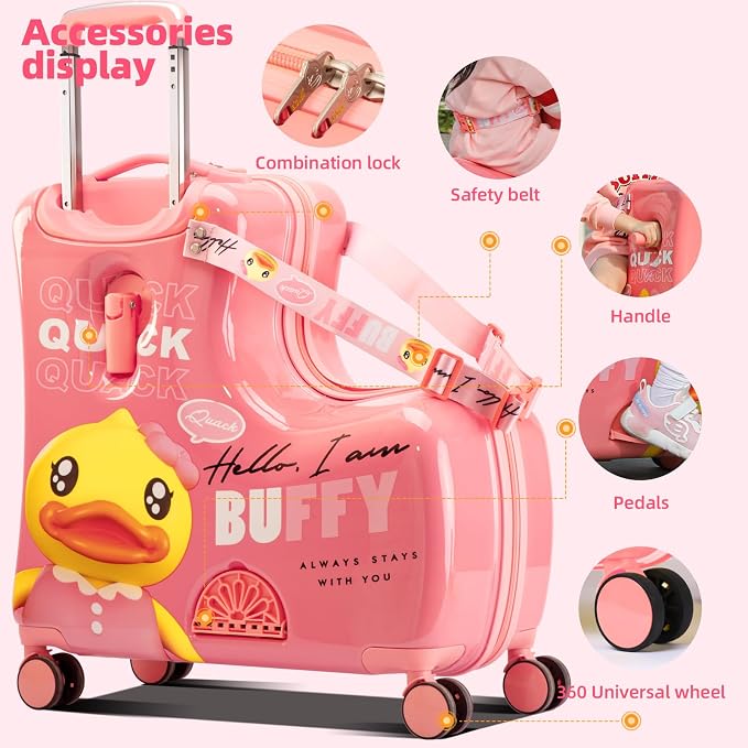Kids' Lightweight Ride on Luggage - Image 5