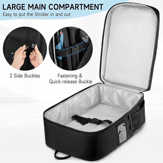 Stroller Travel Bag, Stroller Backpack Compatible - Image 4