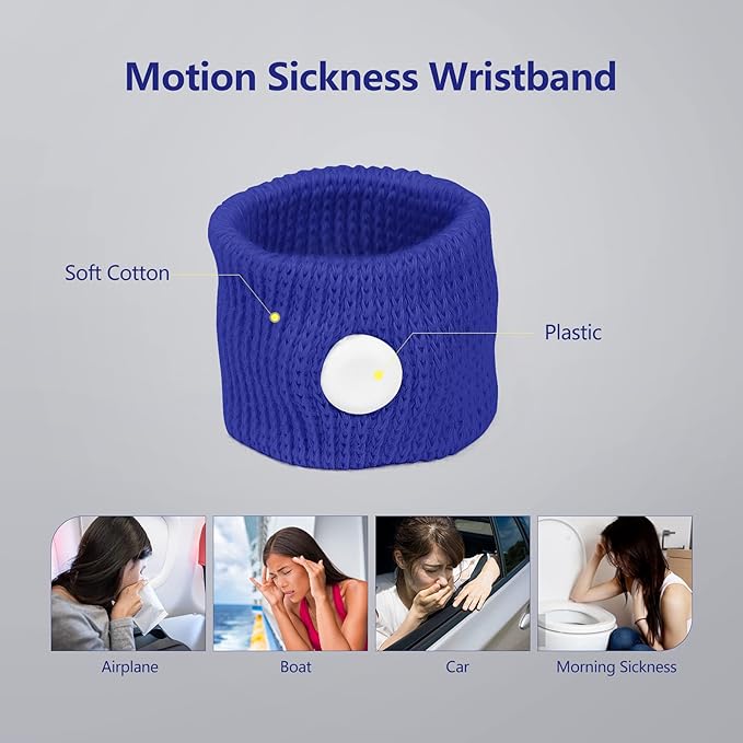 Cozyhealth Motion Sickness Wristband, Anti-Nausea Acupressure Wrist Band - Image 2
