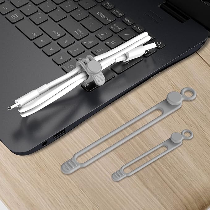 Nearockle Silicone Cable Ties Cord Organizer - Image 6