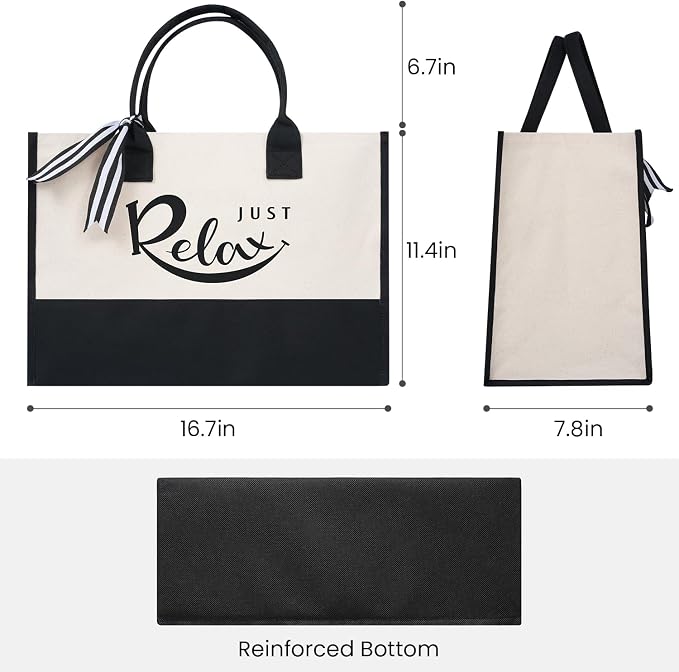 BAGAIL Initial Tote Bag, Personalized Birthday Gifts - Image 5