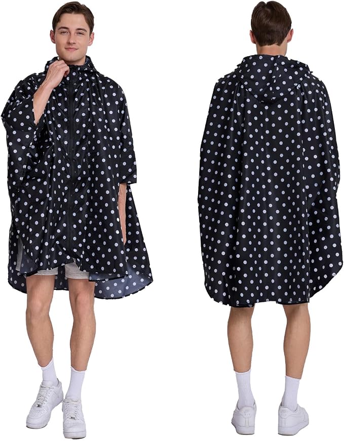 Cloak raincoat Unisex poncho Adult hooded men and women - Image 2