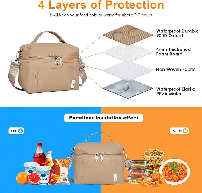 NOL Natural Organic Lifestyle Insulated Lunch Bags - Image 3