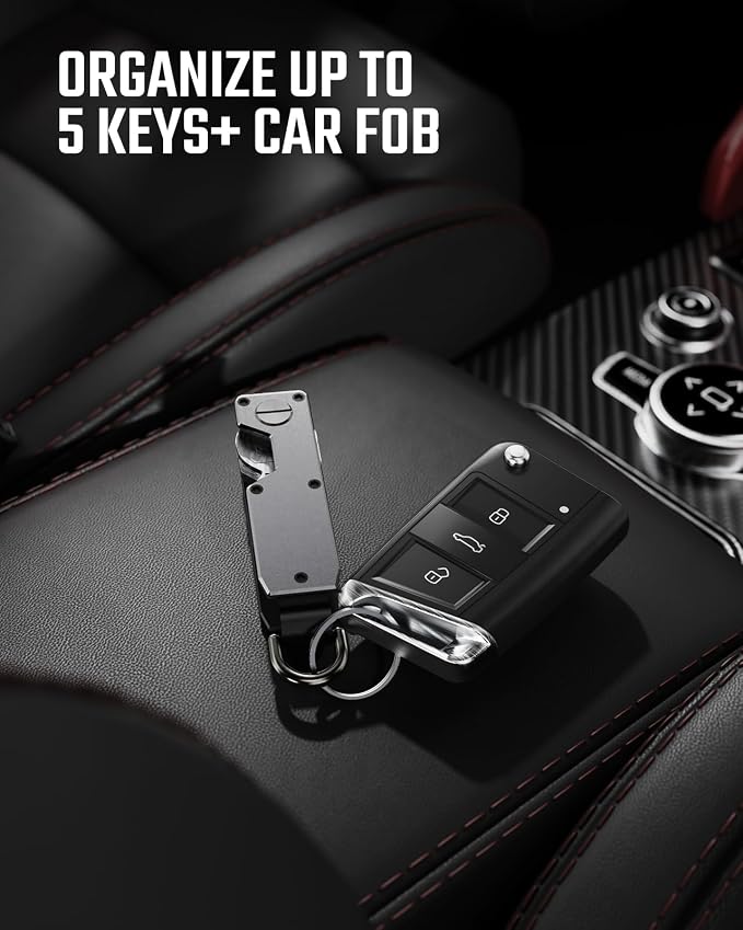 Key Organizer for Men Compact Key Holder Minimalist Key Case Metal Key Chain - Image 5