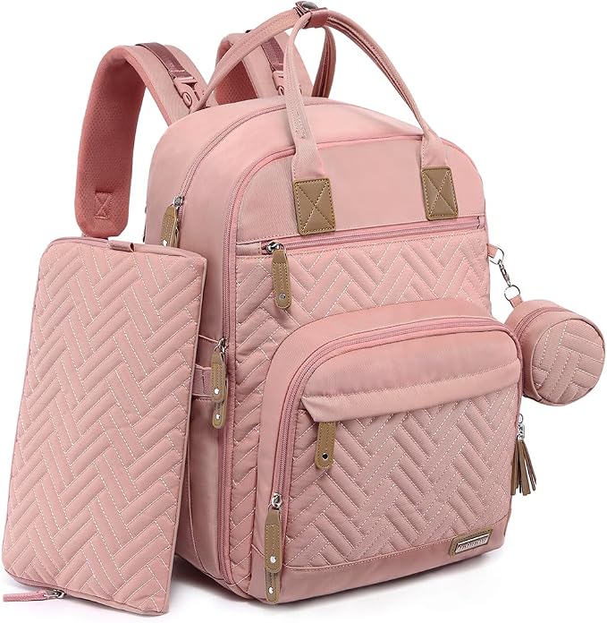 iniuniu Diaper Bag Backpack, 4 in 1 kit Large Unisex Baby Bags by iniuniu