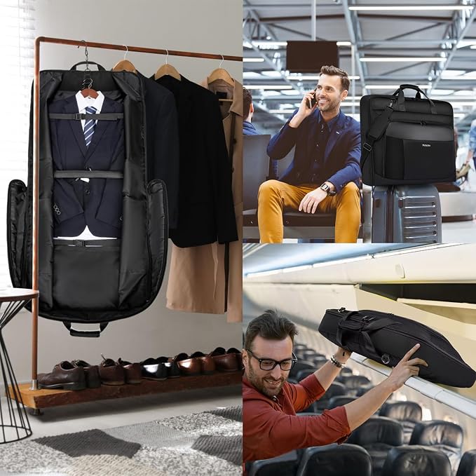 Garment Bag Travel Suit Bag for Men Large 40-Inch Carry on Garment Bag Up to 3 - Image 7