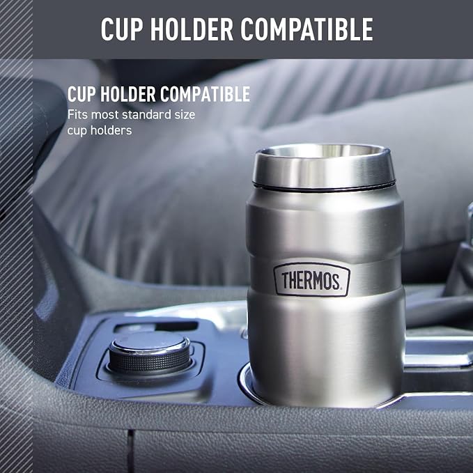 THERMOS Stainless King Vacuum-Insulated Travel Tumbler, 16 Ounce, Midnight Blue - Image 3