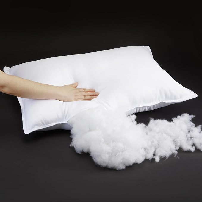 Amazon Basics Down Alternative Pillows, Soft Density - Image 3