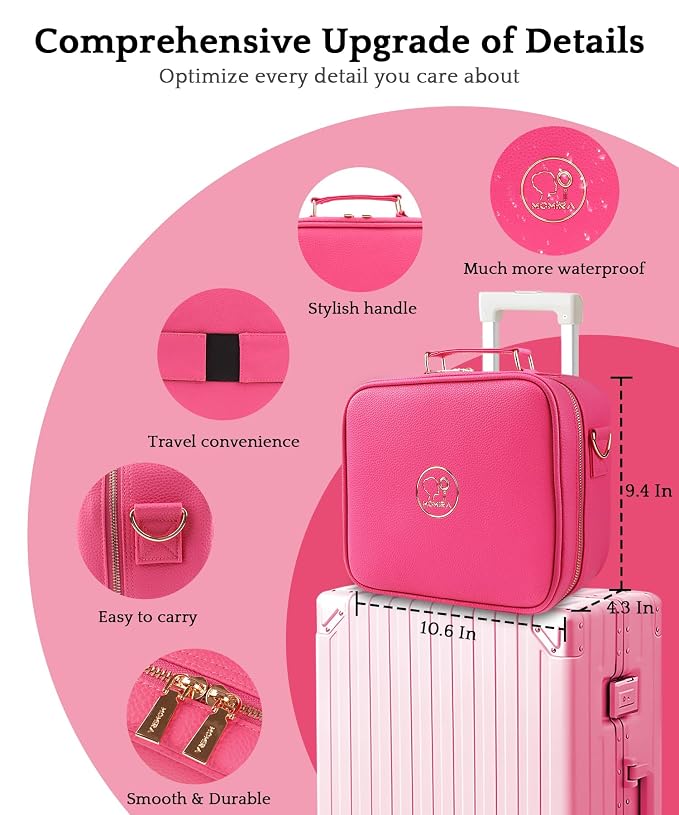 MOMIRA Travel Makeup Bag Cosmetic Bag - Image 4