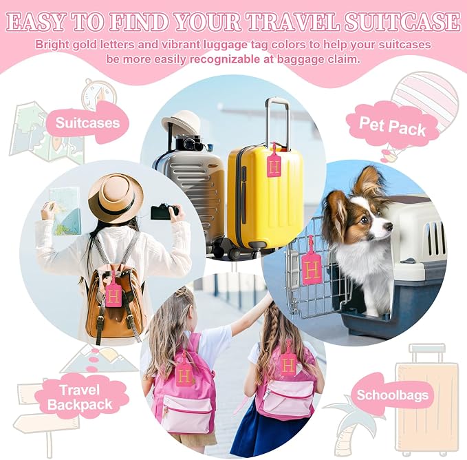 Personalized Initial Luggage Tags - Image 5