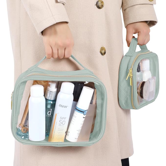 PACKISM TSA Approved Toiletry Bag, 2 Pack Clear Makeup Bags - Image 8