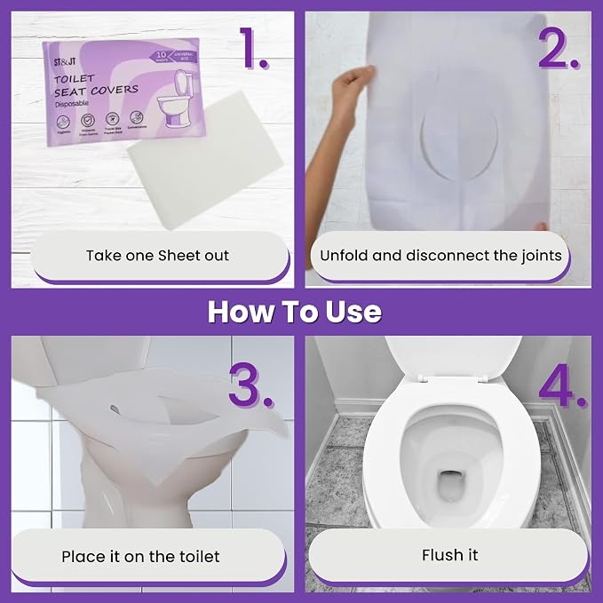 ST&JT Disposable Toilet Seat Covers - Image 6