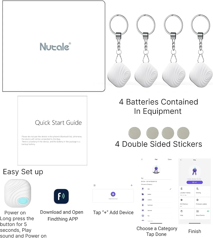 Key Finder, Batteries Include -White - Image 6