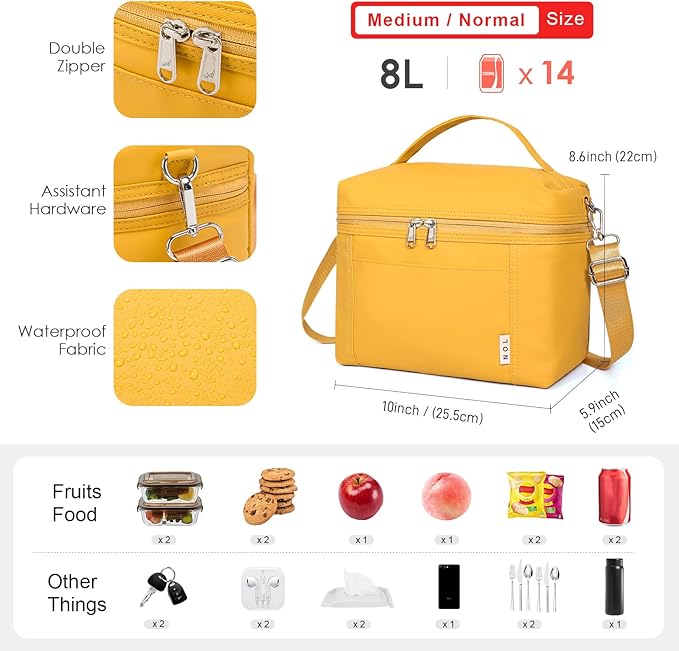 NOL Natural Organic Lifestyle Insulated Lunch Bags - Image 2