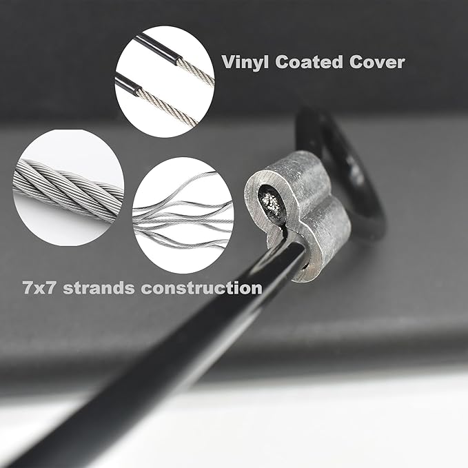 5 Pcs 4mm Wire 36 inch Vinyl Coated Stainless Steel Cable - Image 6