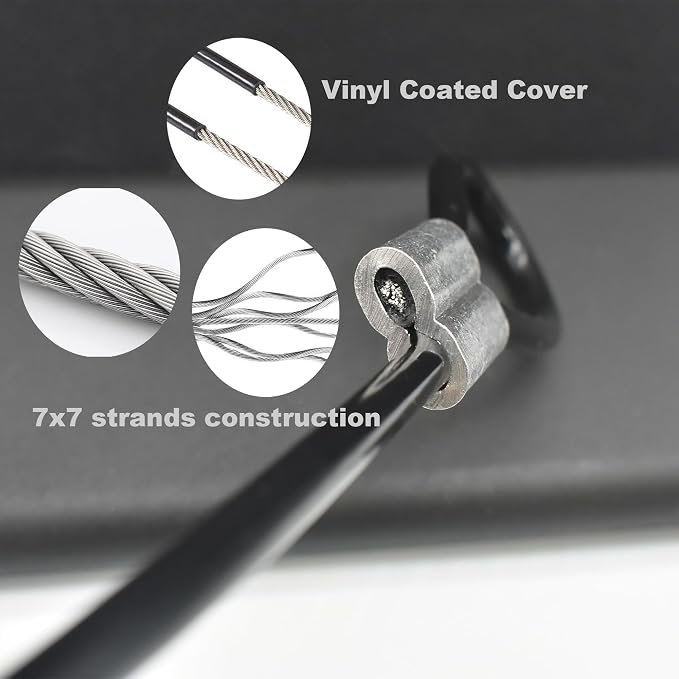 5 Pcs 5mm Wire 36 inch Vinyl Coated Stainless Steel Cable - Image 6