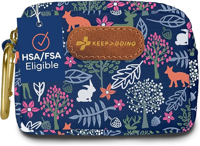 KeepGoing Small Travel First Aid Kit Kids – 60 Pc. Mini First Aid Kit by KEEP%3EGOING
