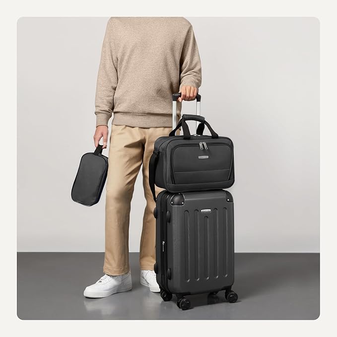 Amazon Basics 3-Piece Luggage Set, Including Carry-On Luggage, and 10" Compact - Image 3