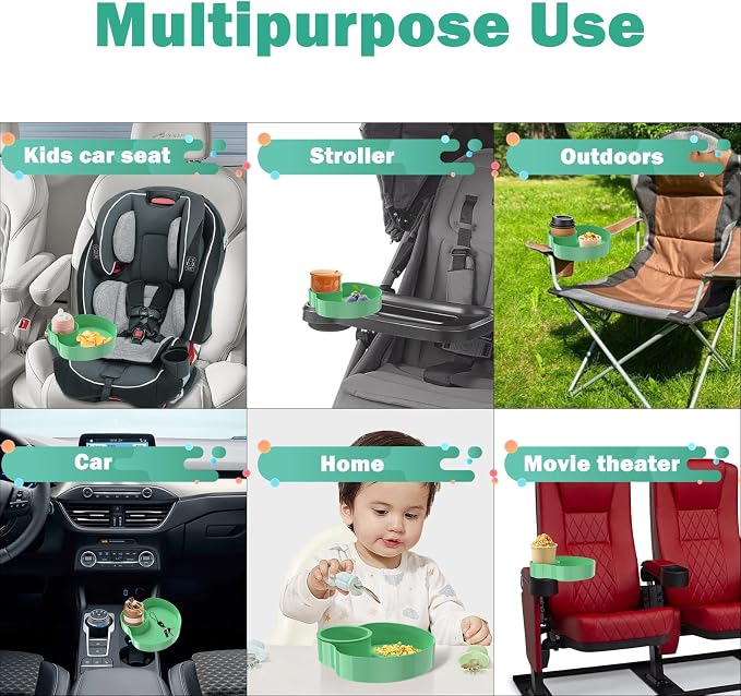 Kids Car Seat Tray, Travel Tray - Image 3