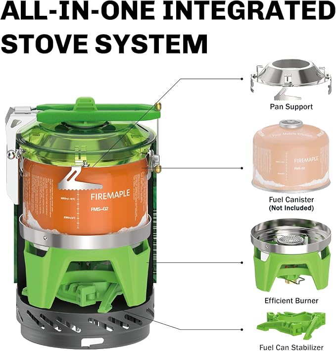 Fire-Maple Fixed Star 2 Backpacking and Camping Stove System - Image 2