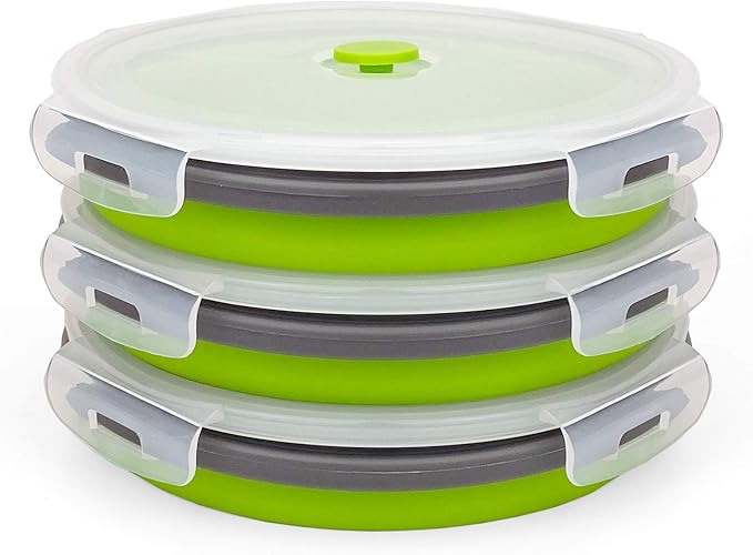 CARTINTS 1200ml Large Collapsible Meal Prep Containers, Reusable Silicone Food by CARTINTS