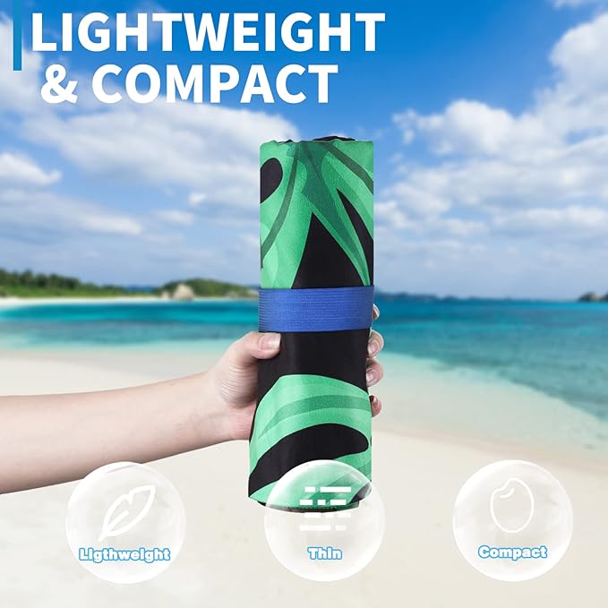 2 Pack Lightweight Thin Beach Towel Oversized 71"x32" Big Extra Large - Image 2