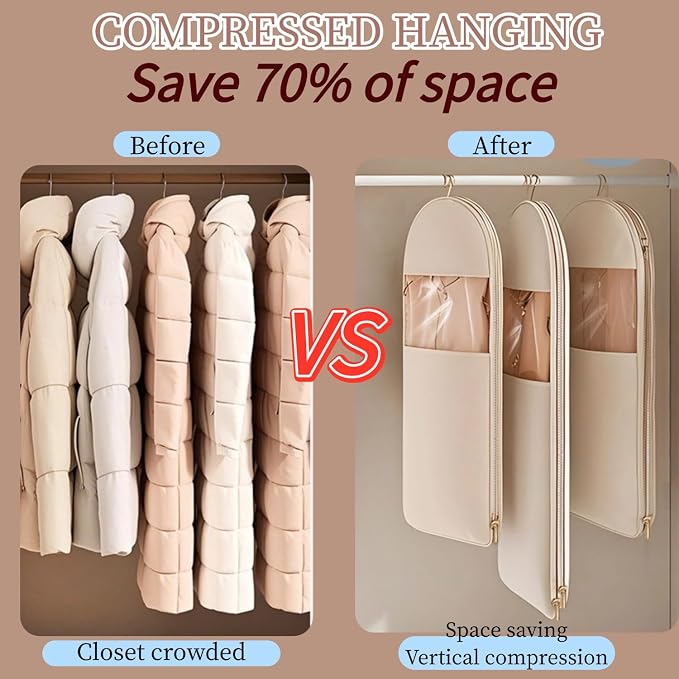 Space Saving Hanging Garment Bag - Image 3